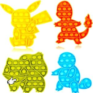 Set of four Pokémon pop toy